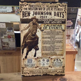 2023 Program and Poster for 69th Annual Ben Johnson Days