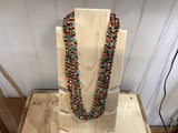 5 Strand Necklace Turquoise/Lapis/Spiny Oyster Necklace Jewelry