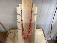 Red Spiny Oyster 33 inches long Necklace Jewelry