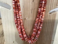 Red Spiny Oyster 33 inches long Necklace Jewelry