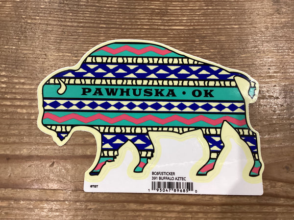 Aztec Buffalo Sticker